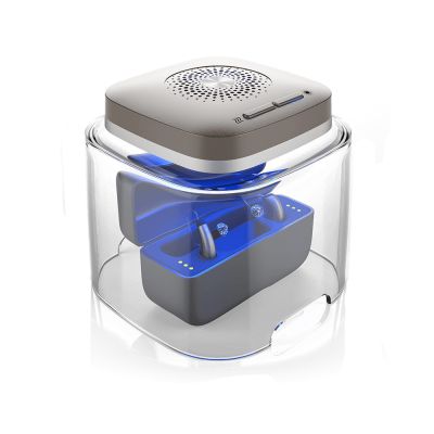 Flow-Med dry-cap UV 2.1 electric hearing dryer for rechargeable hearing aids