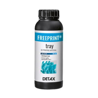 Detax 04086 Freeprint Tray Resin, Green, 1 kg Bottle