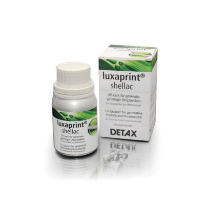 Detax 04006 Luxaprint Shellac UV Curing Lacquer, Transparent, 50 ml Bottle