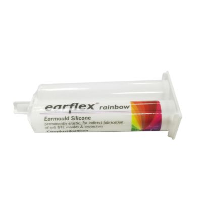 Detax 02991 Earflex Rainbow, 40 Shore, Mix Colors, 8 Cartridges