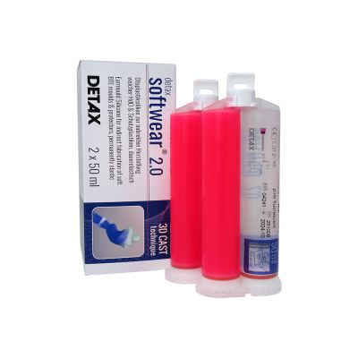 Detax 04241 Softwear 2.0, 60 Shore, Pink Fluorescent, Box of 2 Cartridges