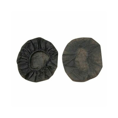Disposable  Earphone Covers, Black, Pack of 100, Fits 4 3/4"- 5" headsets