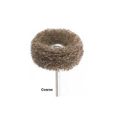 Abrasive Polishing Wheel, Coarse Brown, 3/32" Shank