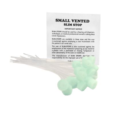 Small vented slim stops in a pack of 24