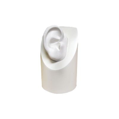 Medium white column with white right ear.