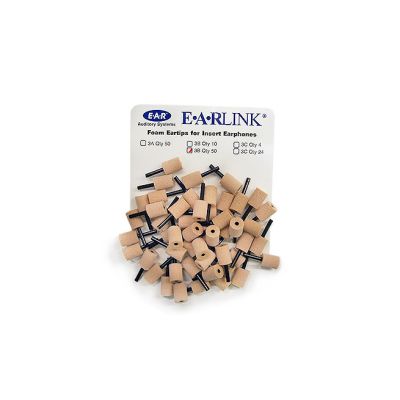 3M 420-2006 E-A-RLINK 3B Small Beige Foam Eartips, Pack of 50