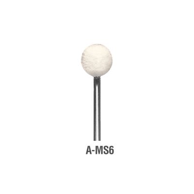 Felt bob with ball tip, size 4 medium density.